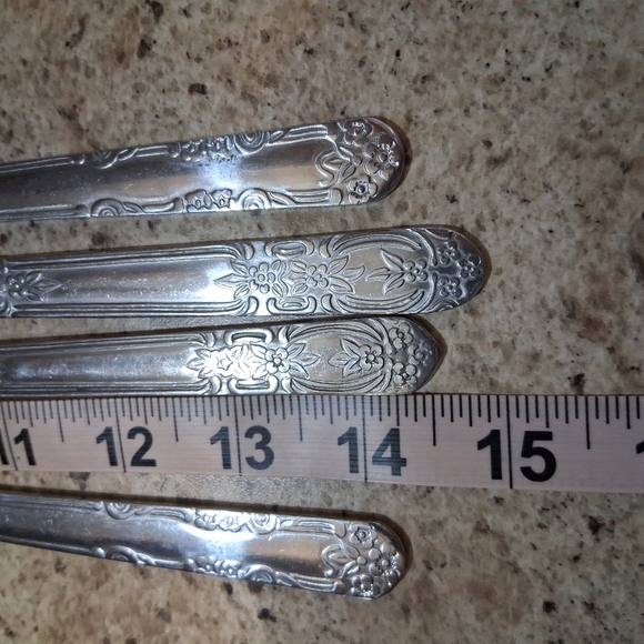 Green/Brown/Gold Handmade Upcycled Recycled Silverware Windchime - Picture 7 of 8